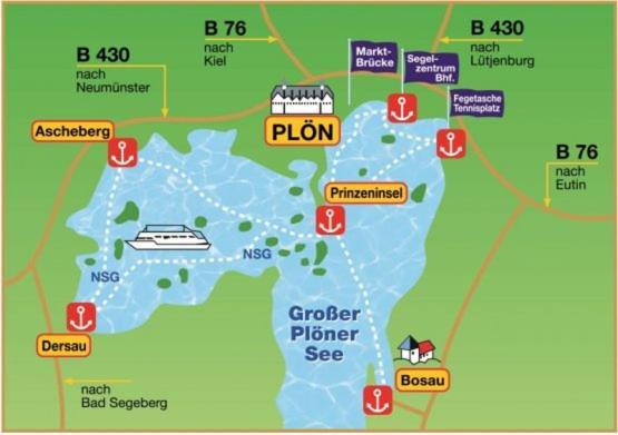 Simone'S Ferienwohnung Am Ploener See Bosau エクステリア 写真